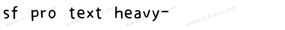 sf pro text heavy字体转换